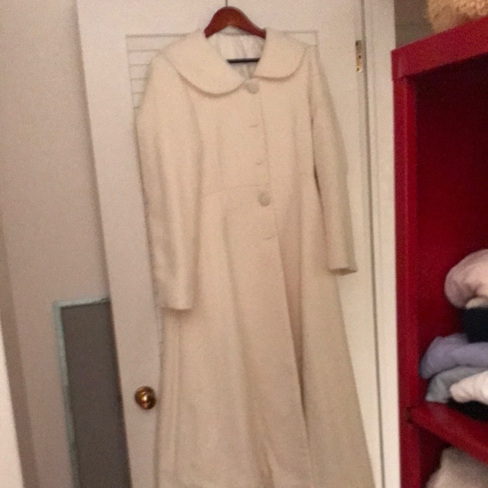 Wool Long Coat. Buttons Down Lining - image 1